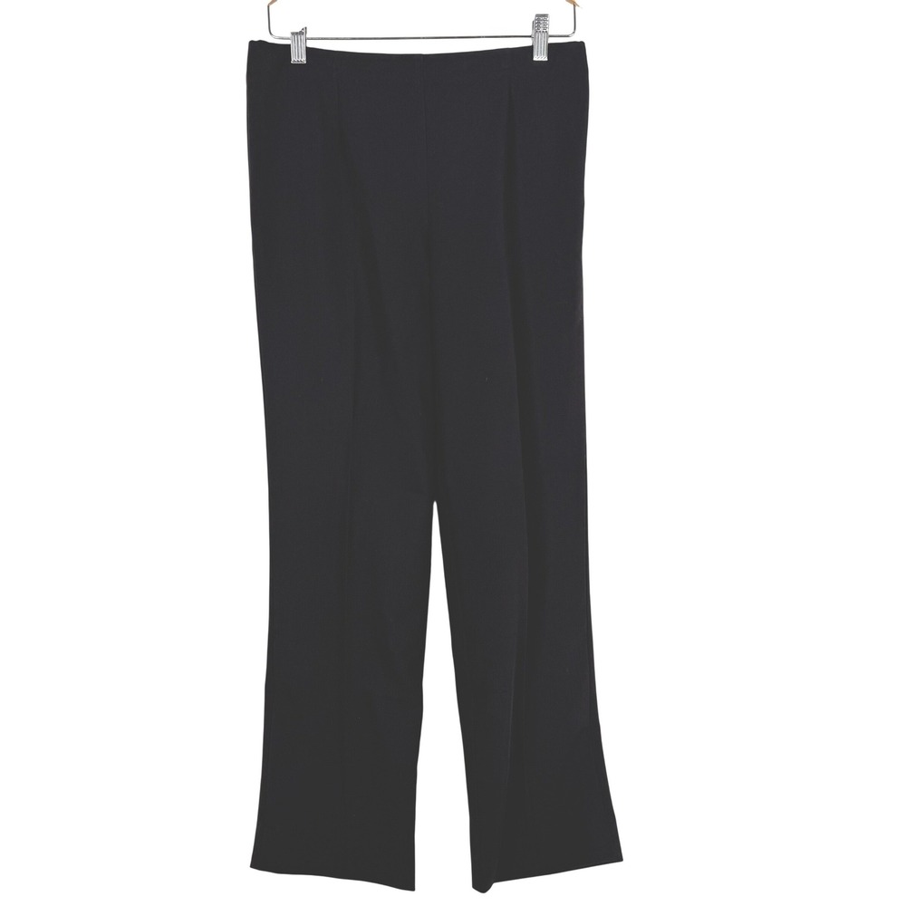 Chico's Dress Pants Womens 1.5 Brown Classic Fit Side Zip Straight Leg Trousers